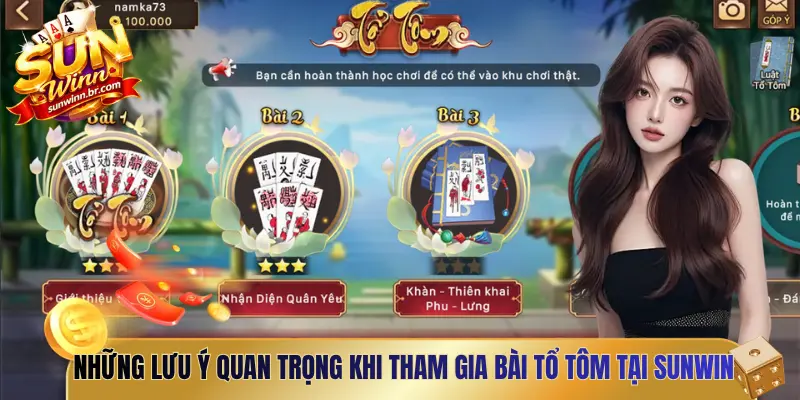Những lưu ý quan trọng khi tham gia bài Tổ tôm tại Sunwin
