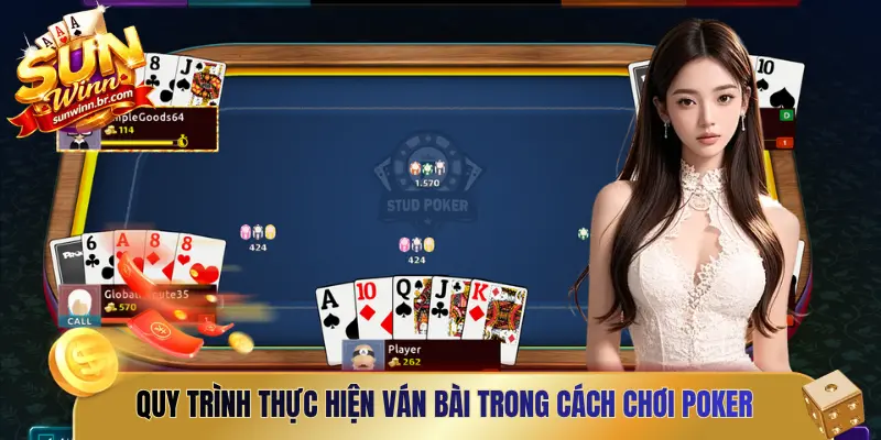 Quy trình thực hiện ván bài trong cách chơi Poker